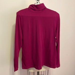 Women’s Plum Turtleneck Lands’ End Large (14-16)